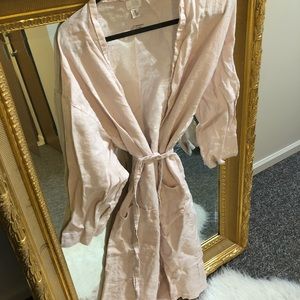 H&M Linen Bath Robe